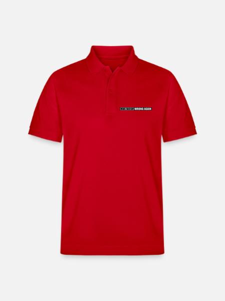 make racism wrong again - Stanley/Stella Unisex Organic Polo Shirt PREPSTER - red