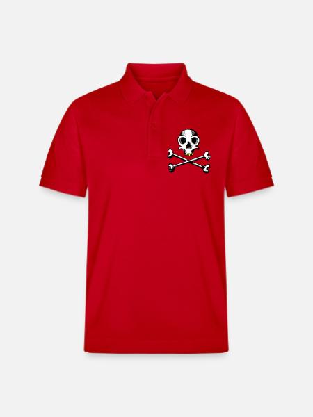 Skull and Bones 3c - Stanley/Stella Unisex Bio-Poloshirt PREPSTER - Rot