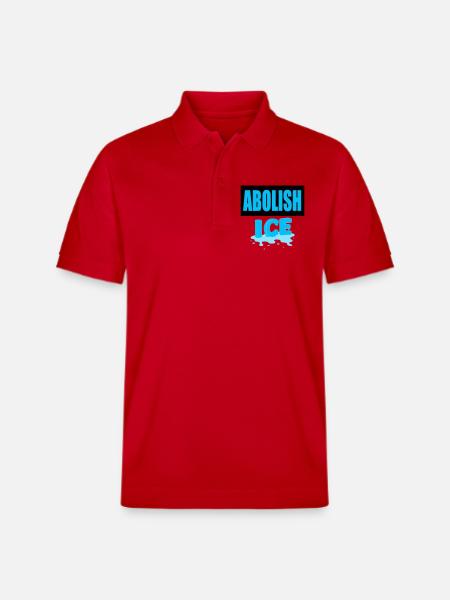 Abolish I.C.E: - Stanley/Stella Unisex Organic Polo Shirt PREPSTER - red