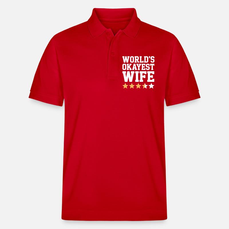 Die beste Ehefrau der Welt - Stanley/Stella Unisex Bio-Poloshirt PREPSTER - Rot
