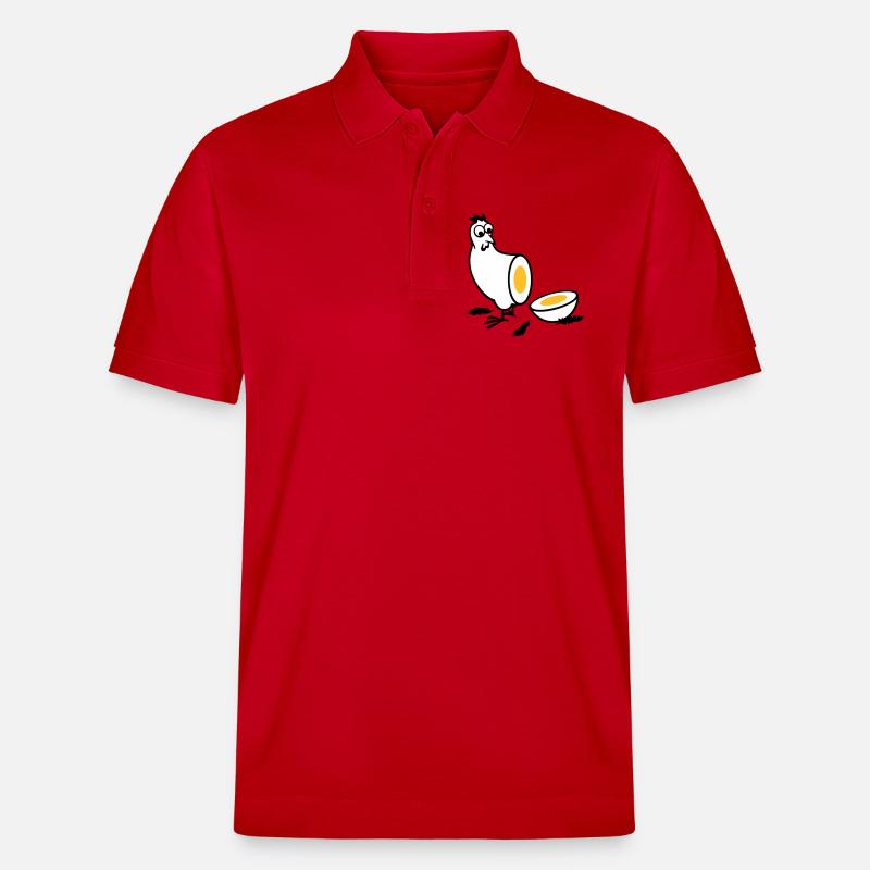 Huhn oder Ei - Stanley/Stella Unisex Bio-Poloshirt PREPSTER - Rot