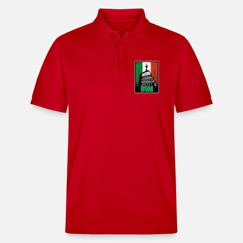 La Rome éternelle - Polo PREPSTER bio Stanley/Stella Unisexe - rouge