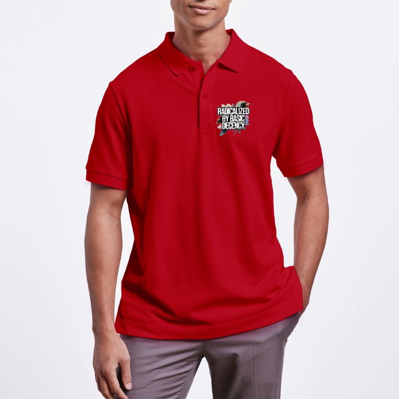 Radicalized by Basic Decency Statement Stanley/Stella Unisex Bio-Poloshirt PREPSTER