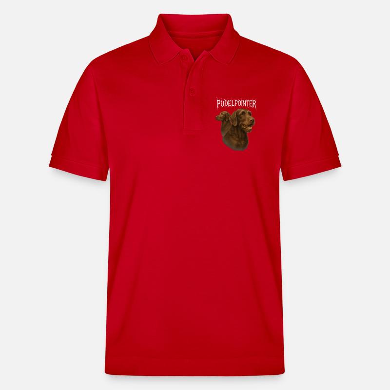 Caniche Pointer - Polo PREPSTER bio Stanley/Stella Unisexe - rouge