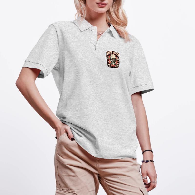 Skate- oder Cry-Skull-Tee-Design Stanley/Stella Unisex Bio-Poloshirt PREPSTER