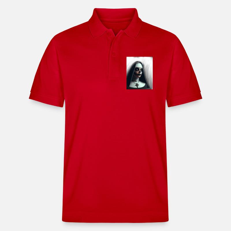 Nonne démoniaque dans le brouillard - Polo PREPSTER bio Stanley/Stella Unisexe - rouge