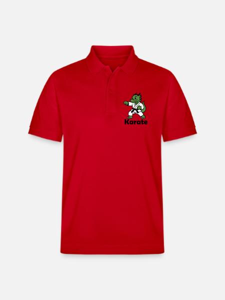 Karate Dragon - Stanley/Stella Unisex Organic Polo Shirt PREPSTER - red
