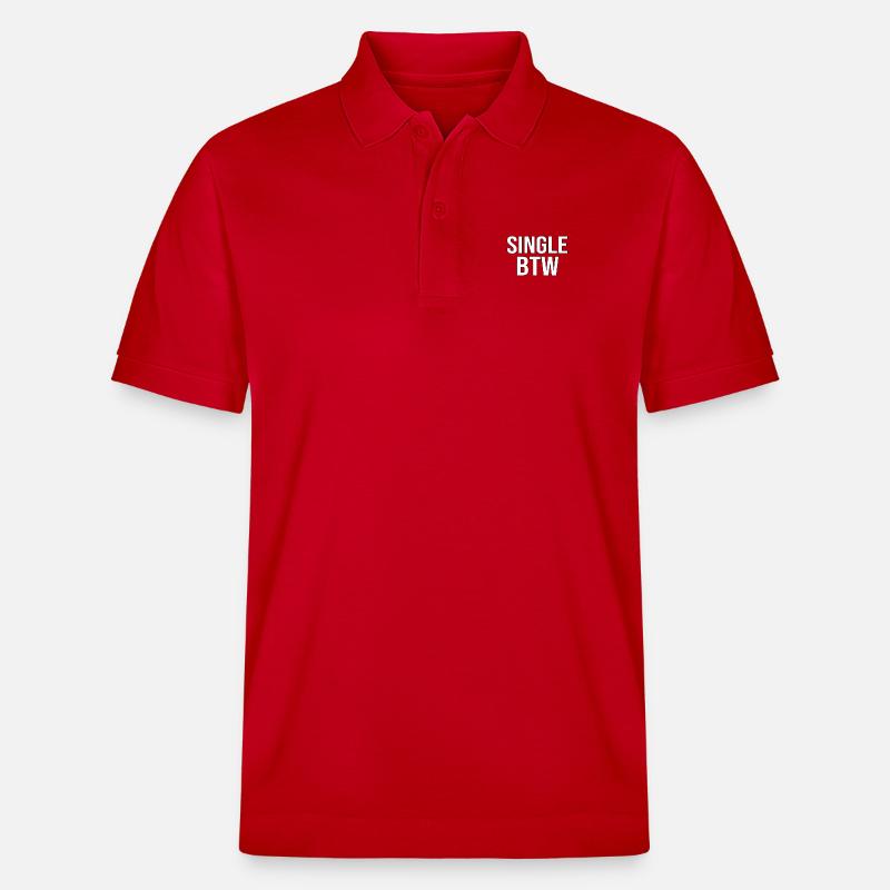 Single BTW Bold Monochrome - Stanley/Stella Unisex Bio-Poloshirt PREPSTER - Rot