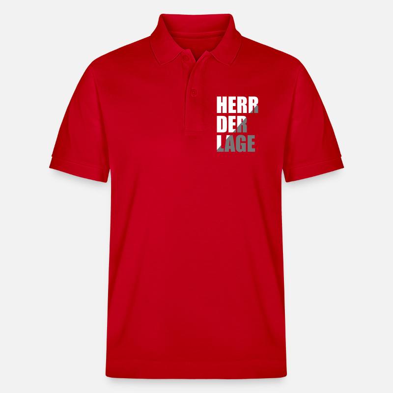 Herr der Lage - Stanley/Stella Unisex Bio-Poloshirt PREPSTER - Rot