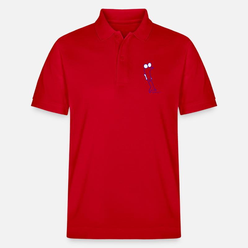 Plötzfisch - Piscis Rutilus - Stanley/Stella Unisex Bio-Poloshirt PREPSTER - Rot