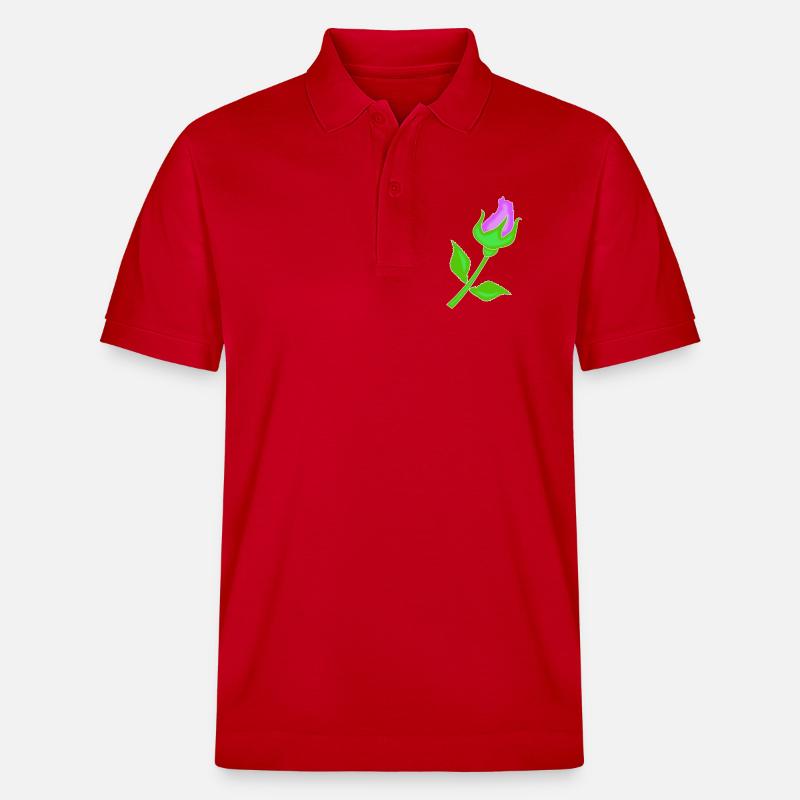 Rose dans une teinte violette - Polo PREPSTER bio Stanley/Stella Unisexe - rouge
