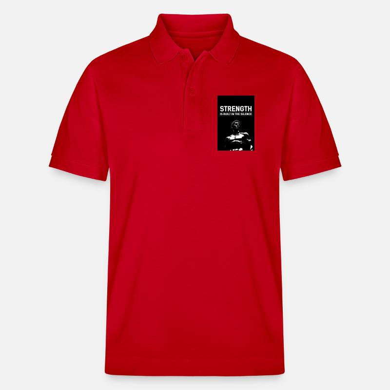 La force dans le silence - Polo PREPSTER bio Stanley/Stella Unisexe - rouge