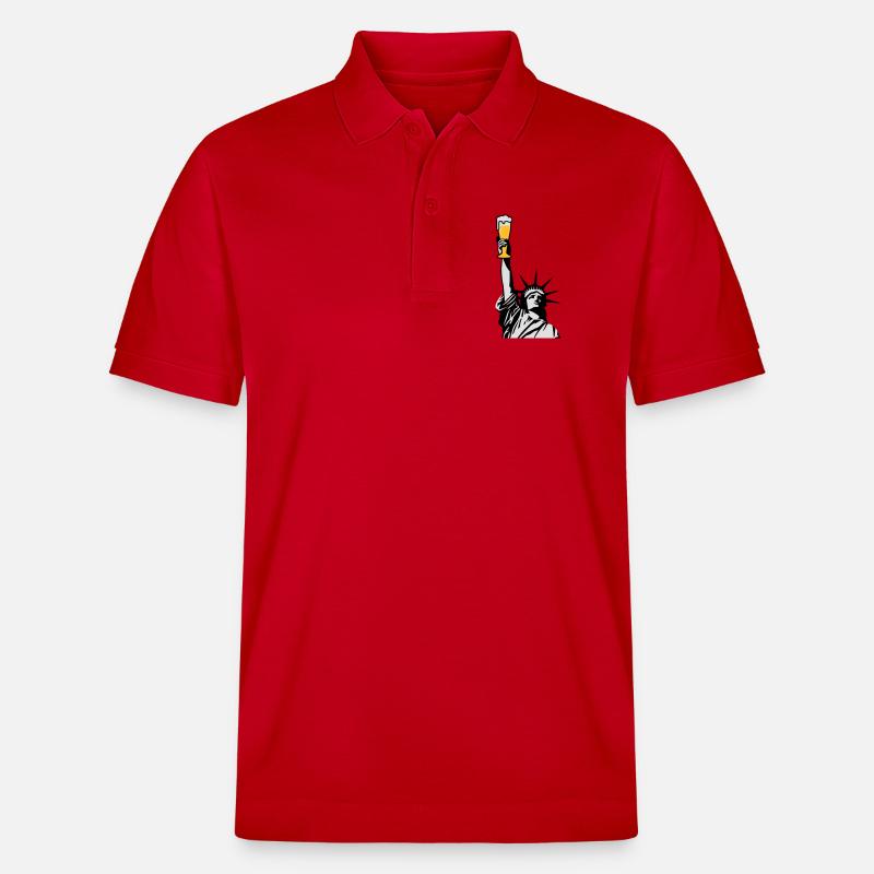 Freibier - Stanley/Stella Unisex Bio-Poloshirt PREPSTER - Rot