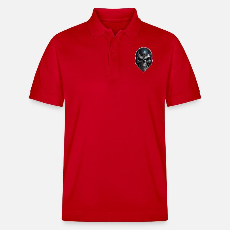 Crâne de Totenkopf - Polo PREPSTER bio Stanley/Stella Unisexe - rouge