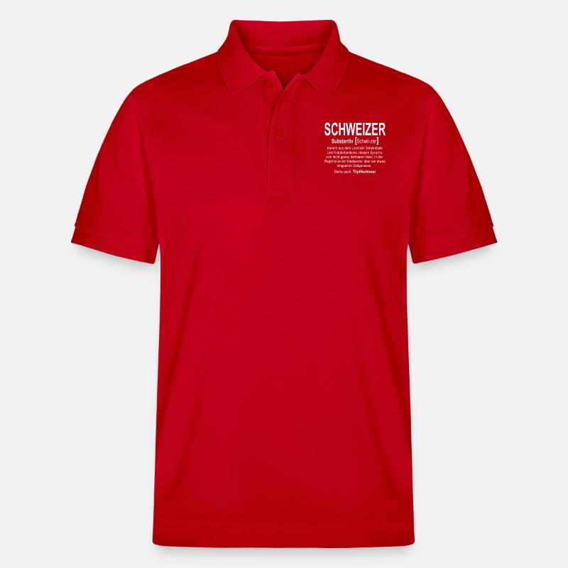 Schweiz - Schweizer definition - Stanley/Stella Unisex Bio-Poloshirt PREPSTER - Rot