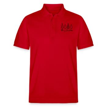Joyeux Noël - Polo PREPSTER bio Stanley/Stella Unisexe - rouge - Devant - Roxy (174cm) & Andy (188cm)