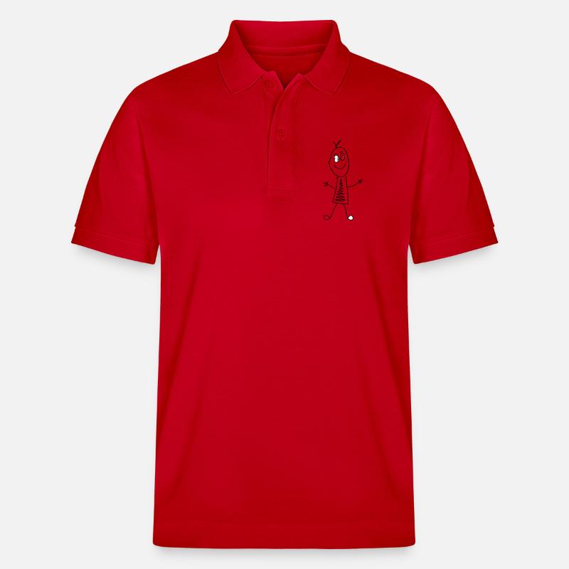 Strich Figur - Stanley/Stella Unisex Bio-Poloshirt PREPSTER - Rot