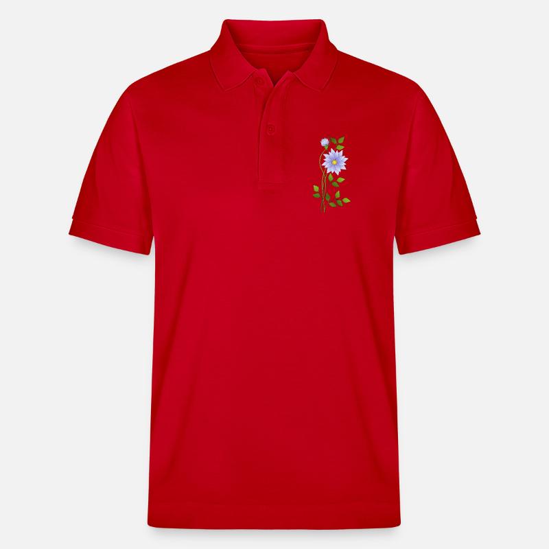 Fleur - Polo PREPSTER bio Stanley/Stella Unisexe - rouge