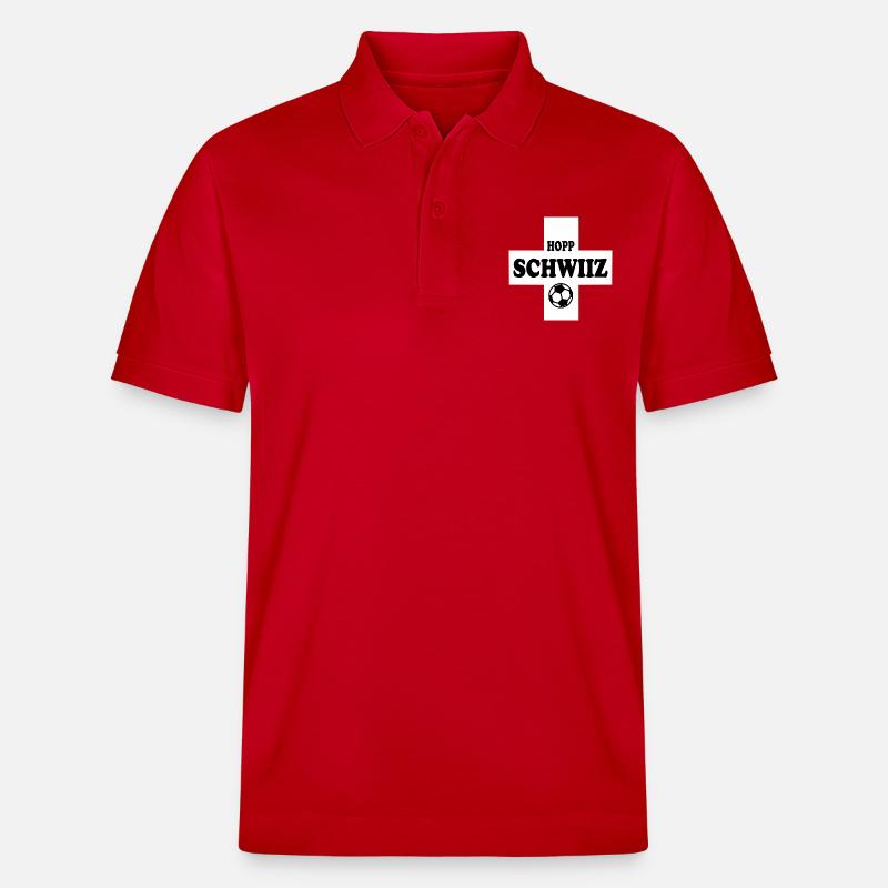 Hopp schwiiz - Polo PREPSTER bio Stanley/Stella Unisexe - rouge