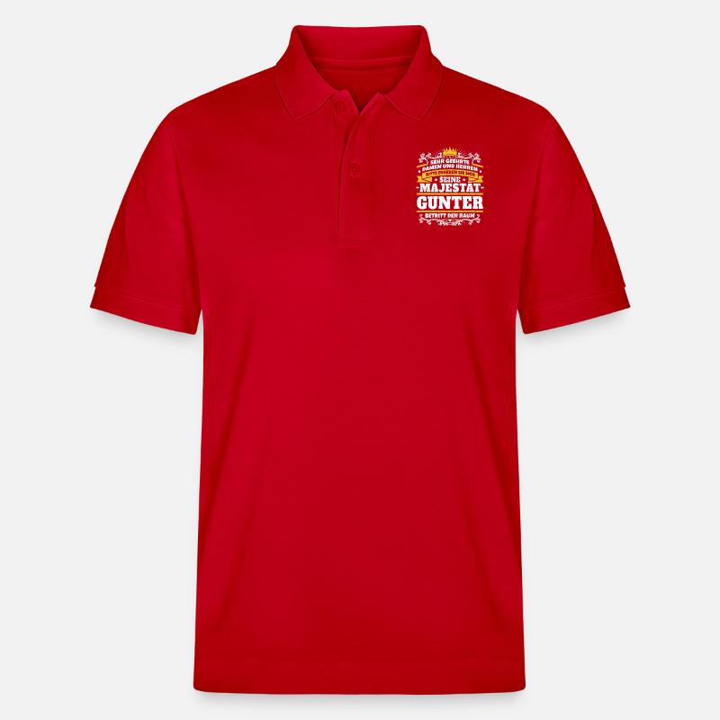 Sa Majesté Gunter - Polo PREPSTER bio Stanley/Stella Unisexe - rouge