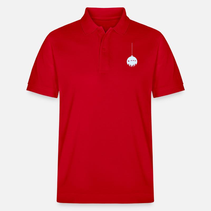 Boule de Noël Noël - Polo PREPSTER bio Stanley/Stella Unisexe - rouge