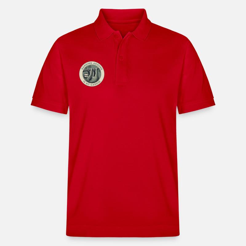 Traîner, c’est mon cardio - Polo PREPSTER bio Stanley/Stella Unisexe - rouge