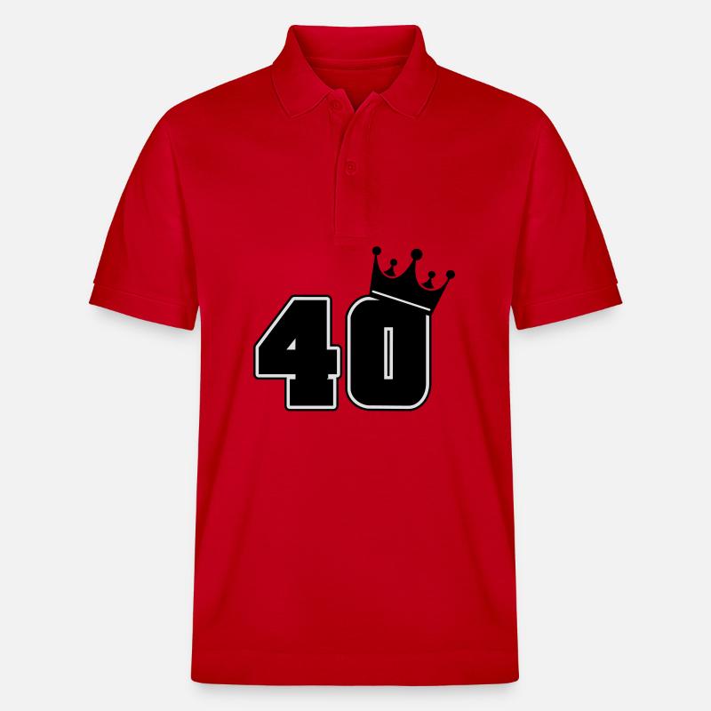 40 - Stanley/Stella Unisex Bio-Poloshirt PREPSTER - Rot
