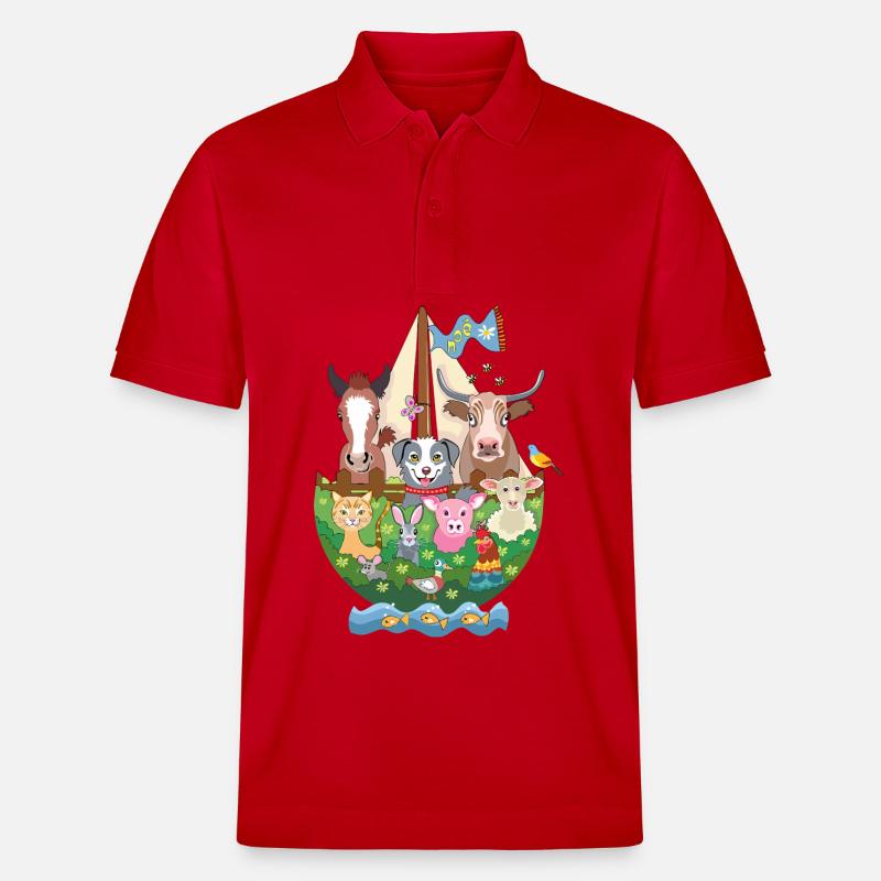 Noahs Arche - Stanley/Stella Unisex Bio-Poloshirt PREPSTER - Rot