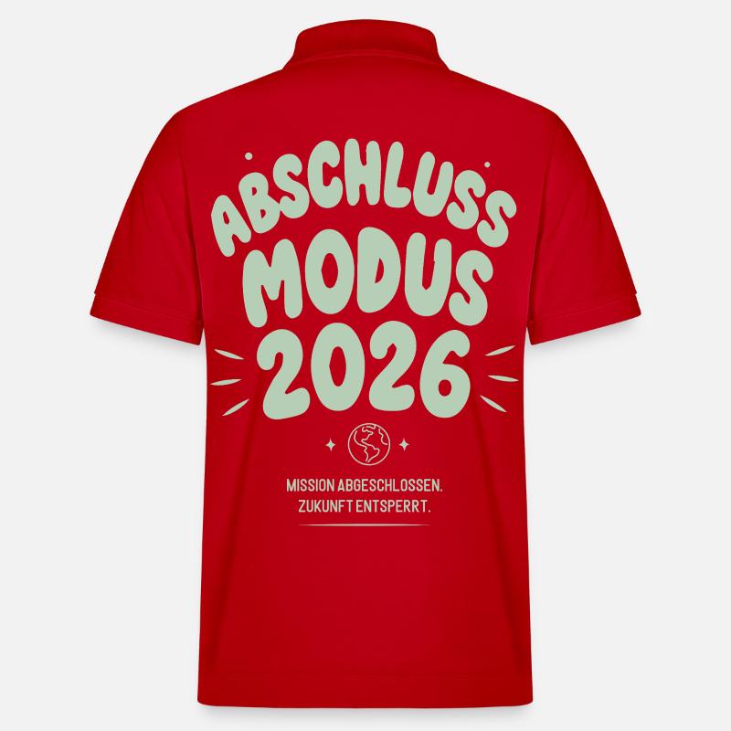 Abschluss Modus 2026 - Stanley/Stella Unisex Bio-Poloshirt PREPSTER - Rot