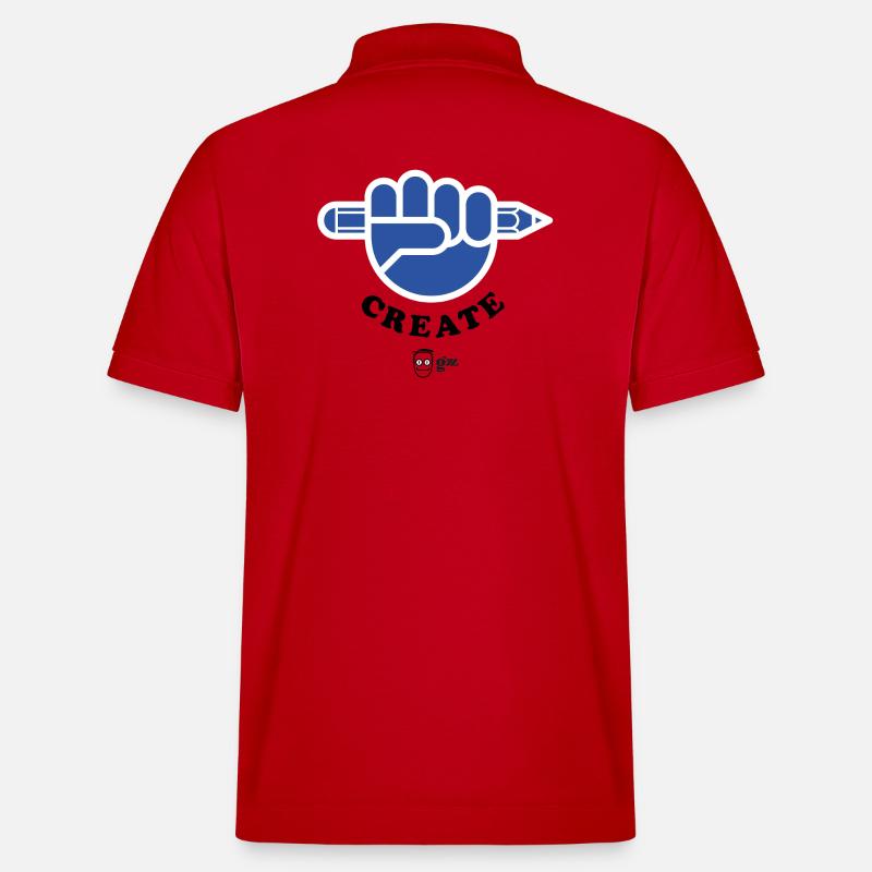 Create ! Dos - Polo PREPSTER bio Stanley/Stella Unisexe - rouge