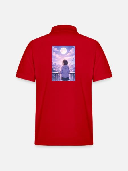 Luna Urban Im Regen - Stanley/Stella Unisex Bio-Poloshirt PREPSTER - Rot
