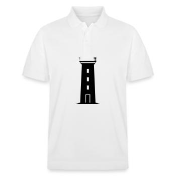 Leuchtturm - Stanley/Stella Unisex Bio-Poloshirt PREPSTER - Weiß - Vorne - Roxy (174cm) & Andy (188cm)