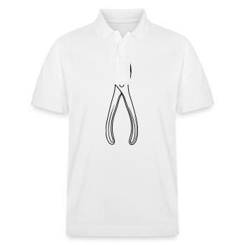 Zangen-Werkzeug - Stanley/Stella Unisex Bio-Poloshirt PREPSTER - Weiß - Vorne - Roxy (174cm) & Andy (188cm)
