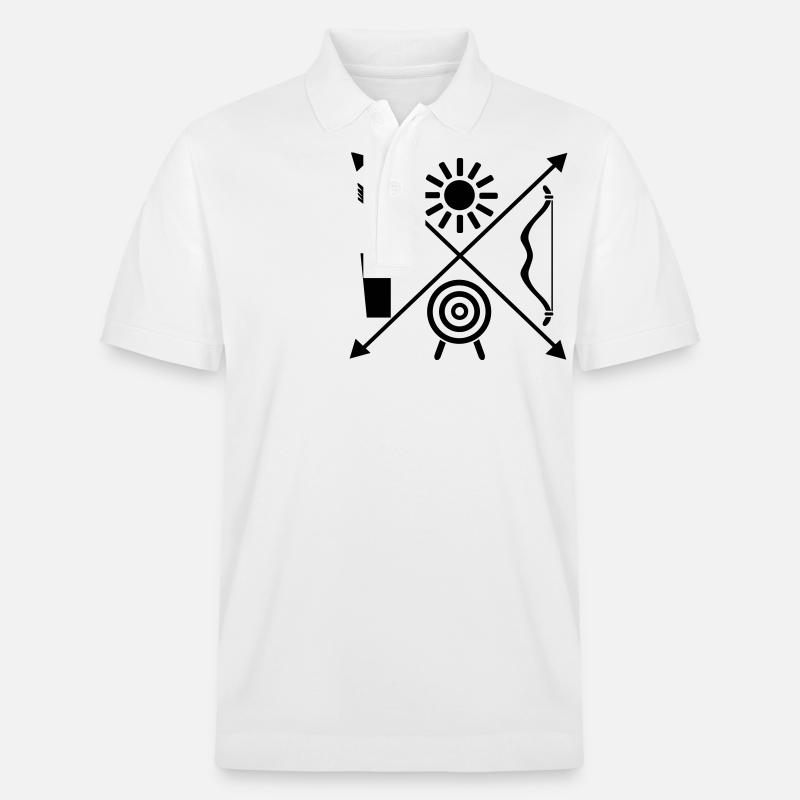 Bogensport - Stanley/Stella Unisex Bio-Poloshirt PREPSTER - Weiß