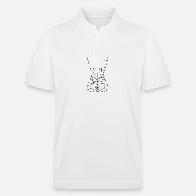 Polygone de lapin de Pâques - Polo PREPSTER bio Stanley/Stella Unisexe - blanc