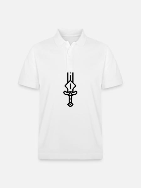 sword - Stanley/Stella Unisex Organic Polo Shirt PREPSTER - white