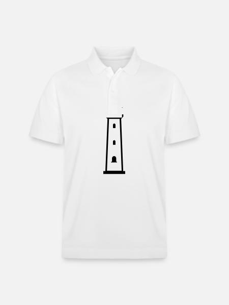 Lighthouse - Stanley/Stella Unisex Organic Polo Shirt PREPSTER - white