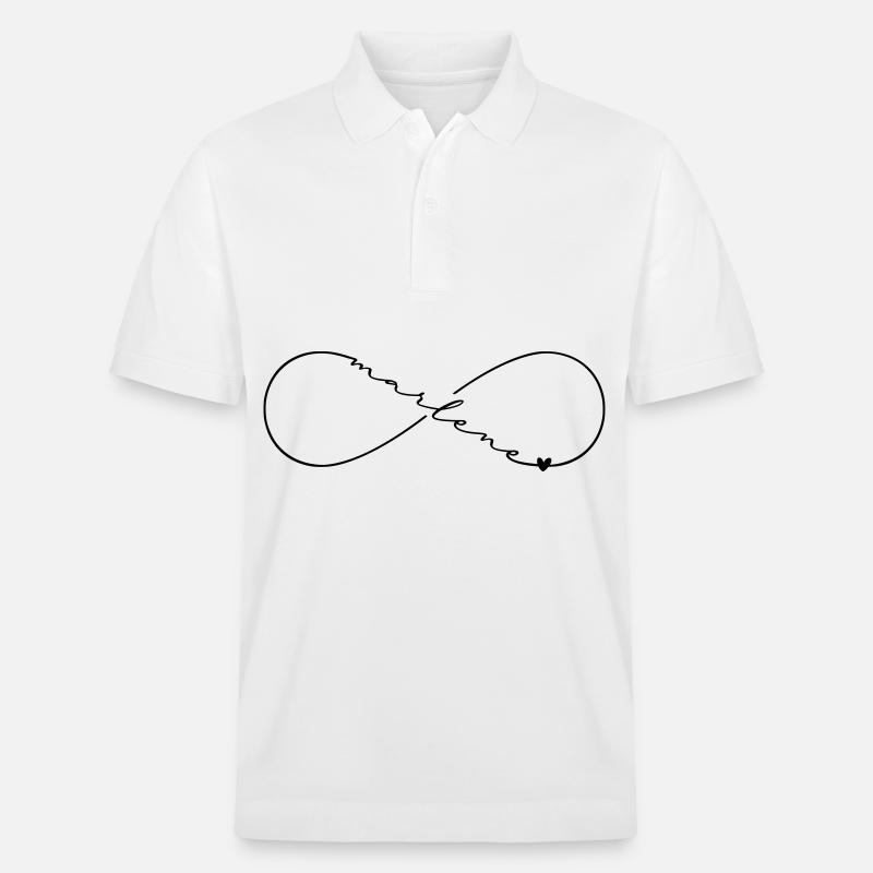 Marlene Nom Symbole de l’Infini - Polo PREPSTER bio Stanley/Stella Unisexe - blanc