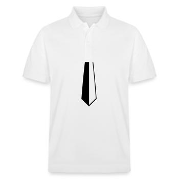 Cravate - Polo PREPSTER bio Stanley/Stella Unisexe - blanc - Devant - Roxy (174cm) & Andy (188cm)