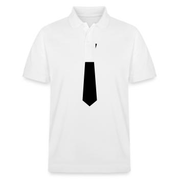 Cravate - Polo PREPSTER bio Stanley/Stella Unisexe - blanc - Devant - Roxy (174cm) & Andy (188cm)