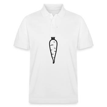 Carrot - Stanley/Stella Unisex Organic Polo Shirt PREPSTER - white - Front - Roxy (174cm) & Andy (188cm)