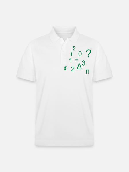 Zahlen - Stanley/Stella Unisex Bio-Poloshirt PREPSTER - Weiß