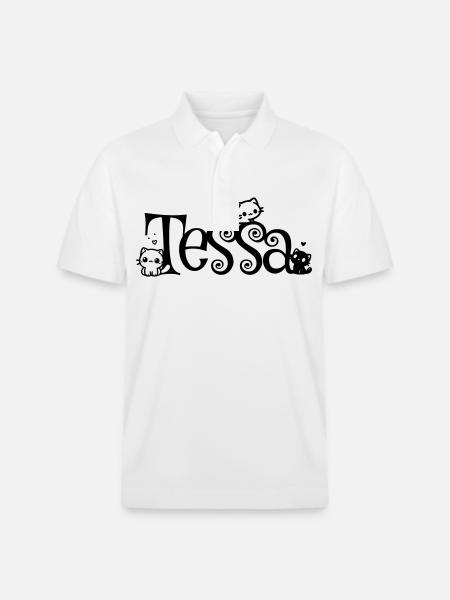 Tessa Navn Fornavn Killing Navn - Stanley/Stella PREPSTER økologisk unisex poloshirt - hvid