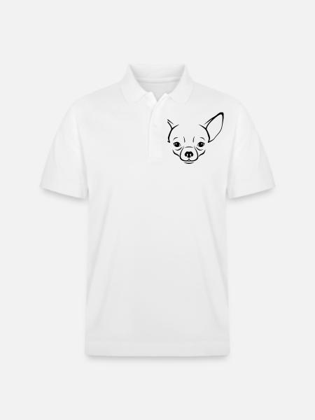 Chihuahua - Stanley/Stella Unisex Organic Polo Shirt PREPSTER - white