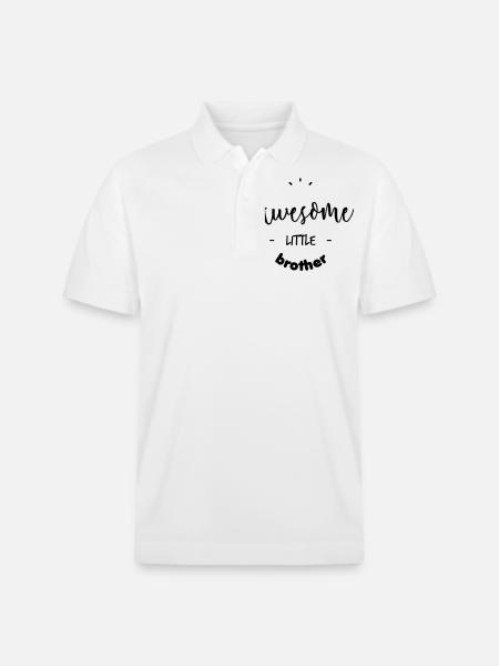 Awesome little Brother - Stanley/Stella Unisex Organic Polo Shirt PREPSTER - white