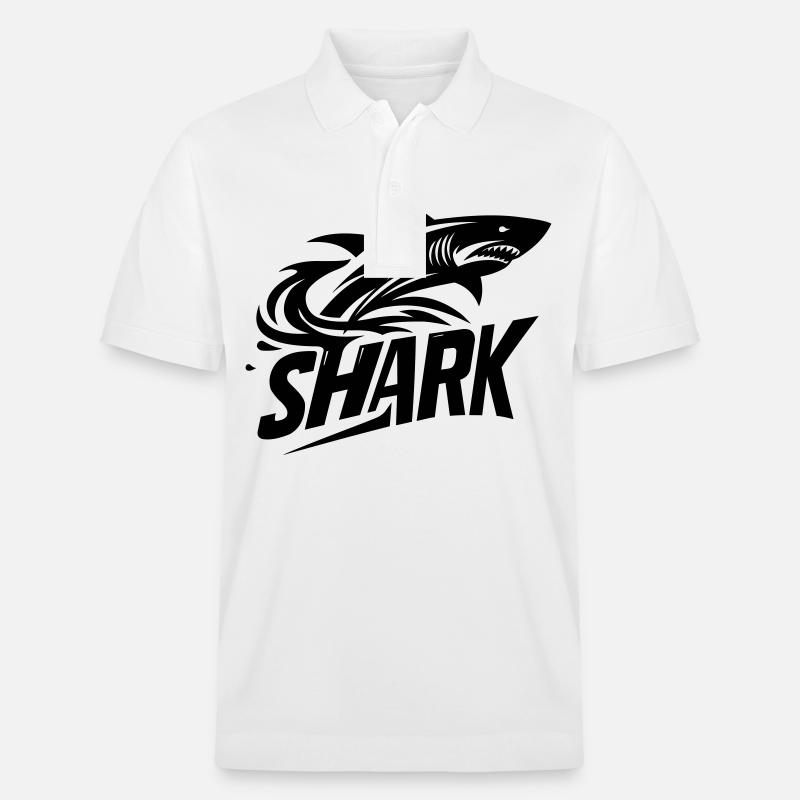 Shark - Stanley/Stella Unisex Bio-Poloshirt PREPSTER - Weiß
