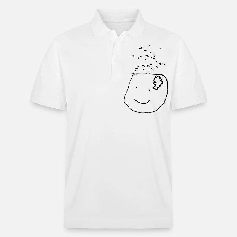 brain - Stanley/Stella Unisex Bio-Poloshirt PREPSTER - Weiß