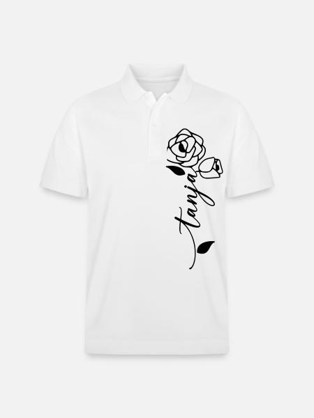 Tanja Nom Prénom Fleur - Polo PREPSTER bio Stanley/Stella Unisexe - blanc