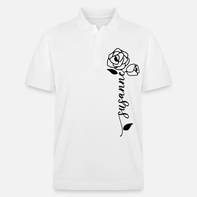 Susanne Nom Nom Fleur - Polo PREPSTER bio Stanley/Stella Unisexe - blanc