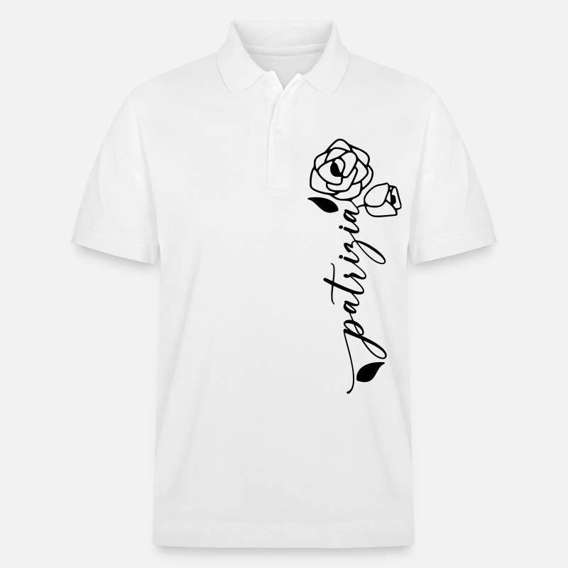 Patrizia Nom Prénom Fleur - Polo PREPSTER bio Stanley/Stella Unisexe - blanc
